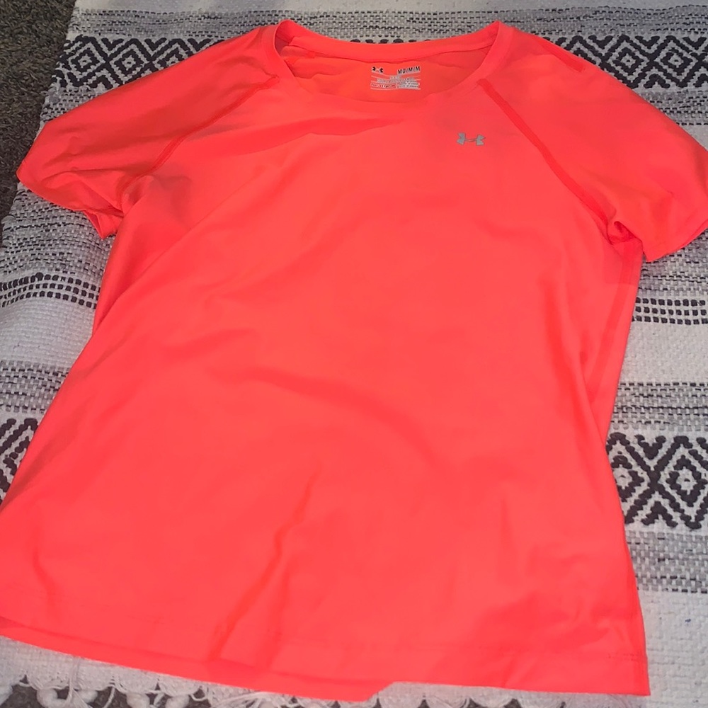 Bright orange under armor tee